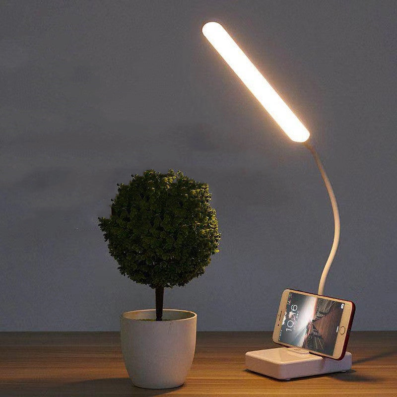 Folding LED desk lamp with USB charging