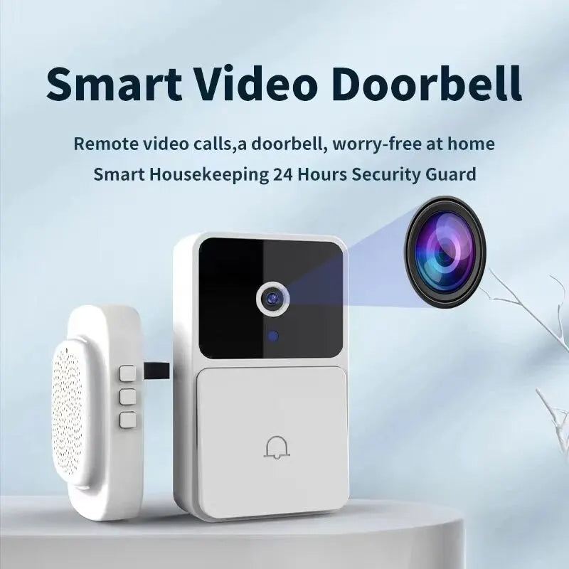 Smart wireless video doorbell camera