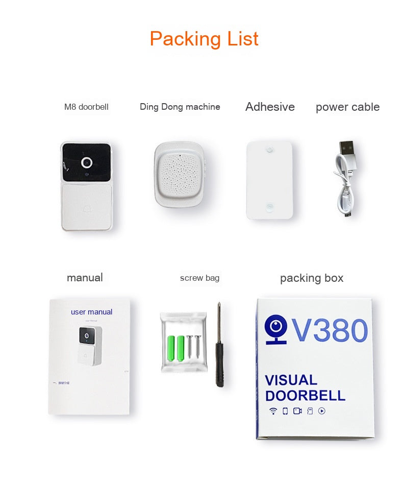 Rechargeable wireless video doorbell camera